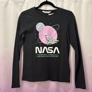 Girl’s H&M NASA Long Sleeve T-Shirt Size 16/18 NWT